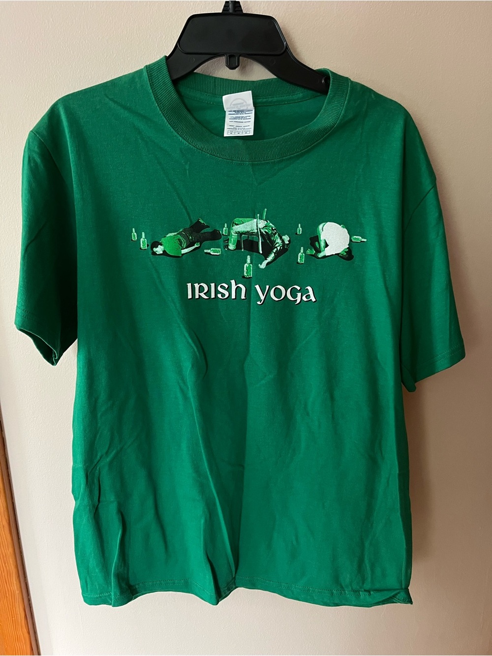 Irish Yoga Graphic Green T-Shirt